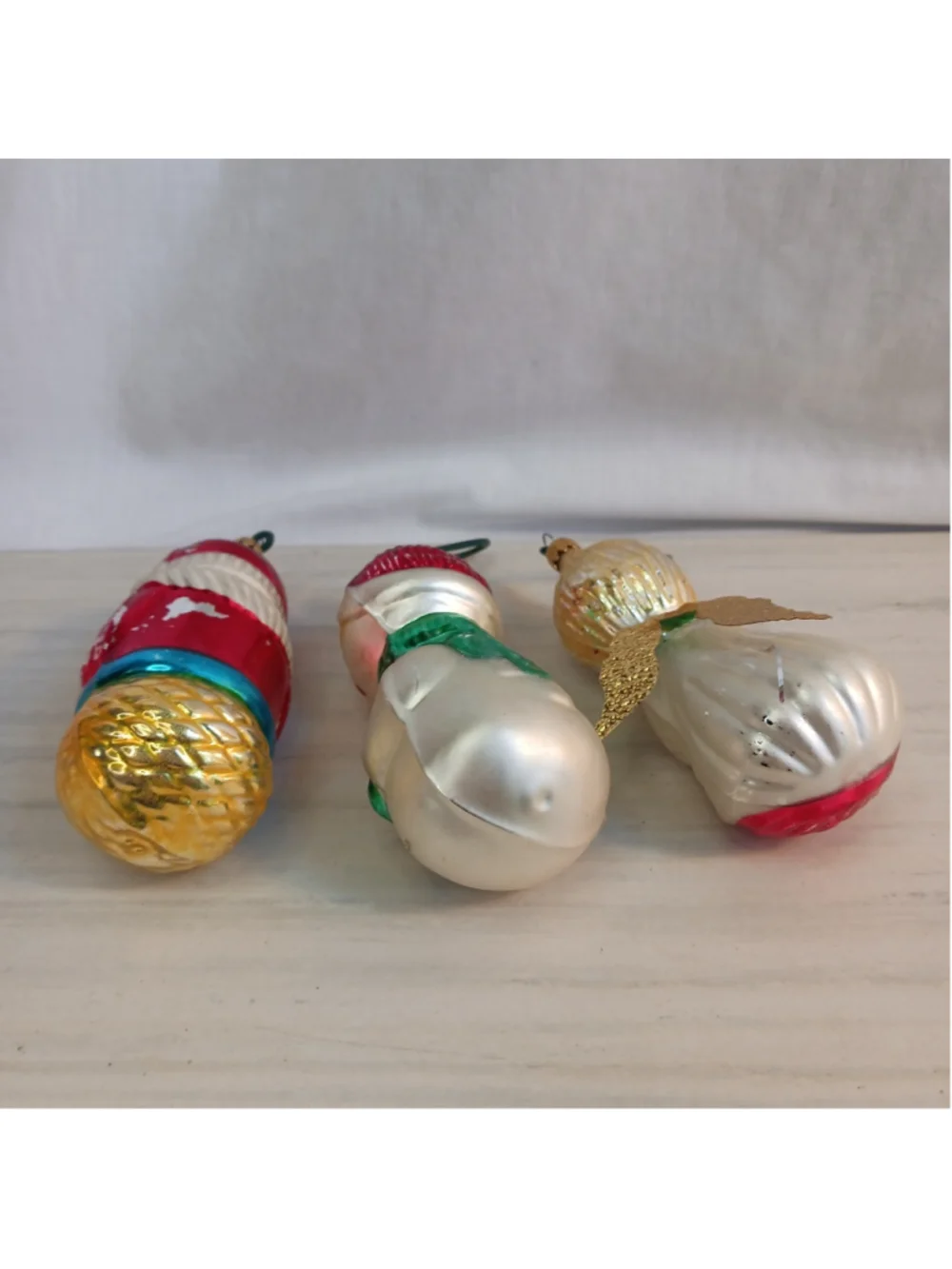 VTG Kurt S. Adler Traditional BLOWN Glass Ornaments Snowman Santa Angel